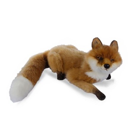 HANSA 23.5 in. Fox Laying Plush Toys 7498